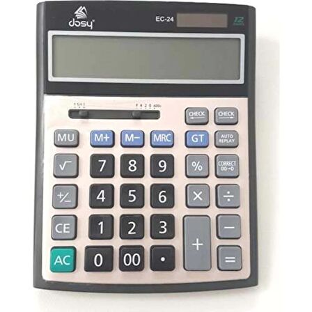 DOSY HESAP MAKİNESİ 12 HANELİ HEAVY DUTY 150 MM X 190 MM