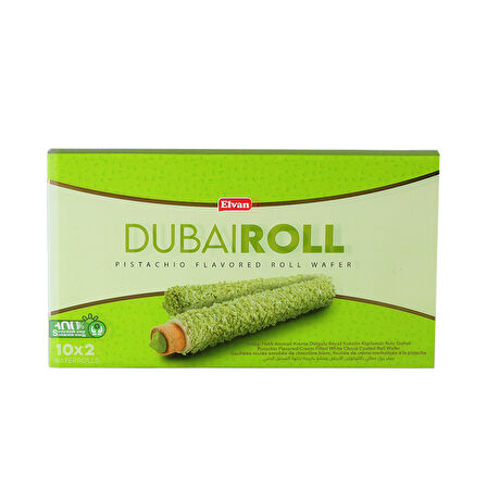 Elvan Dubai Roll Gofret 18 Gr. 10 Adet (1 Kutu)