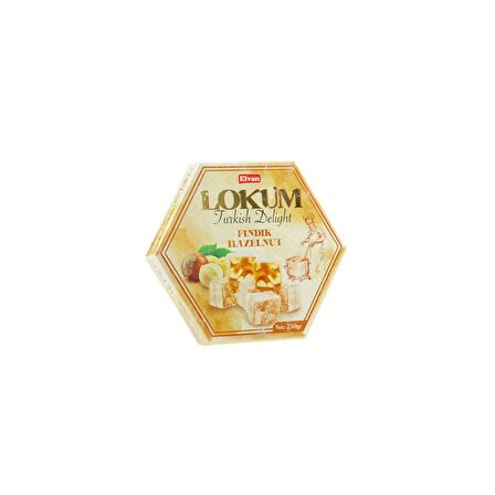 Elvan Fındıklı Lokum 250 Gr (1 Paket)