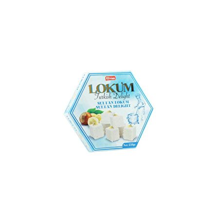 Elvan Fındıklı Sultan Lokum 250 Gr. (1 Paket)