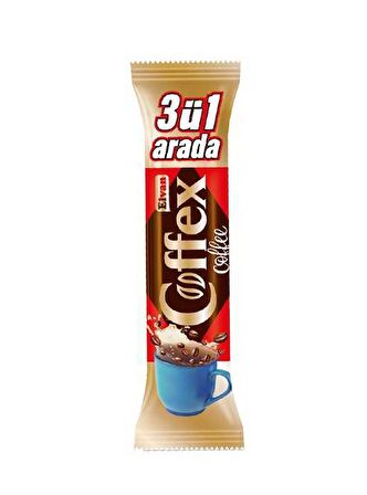 Elvan Coffex 3ü 1 Arada Hazır Kahve 18 Gr. (1 Kutu)