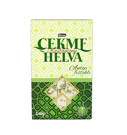 Elvan Kastamonu Antep Fıstıklı Kutu Çekme Helva 240 gr