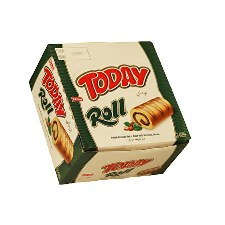 Today Swiss Roll Fındık Kremalı Kek 35 Gr 24 Adet (1 Kutu)