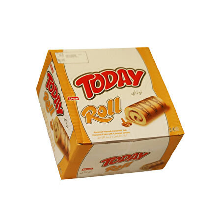 Today Swiss Roll Karamel Kek 35 Gr 24 Adet (1 Kutu)