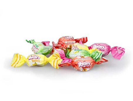 Ibon Toffee Sütlü Meyveli Şeker 300 Gr. (1 Paket)