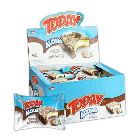 Aloha Hindistan Cevizli Marshmallowlu 35 Gr 24 Adet (1 Kutu)