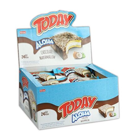 Aloha Hindistan Cevizli Marshmallowlu 35 Gr 24 Adet (1 Kutu)