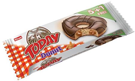 Today Donut Karamelli Kek Multipack 50 Gr. 6 Adet (1 Paket)