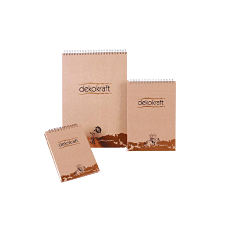 Keskin Color Dekokraft Üstten 100 Yp Çizgili Spiralli Defter