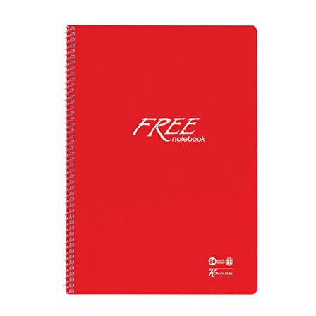 Keskin Color Free PP Kapak Kareli Defter A4 80 Yaprak 320422-99