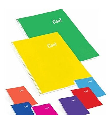 Keskin Color Cool 96 Yaprak A4 Çizgili Defter Spiralli Pp Kapak 2 adet