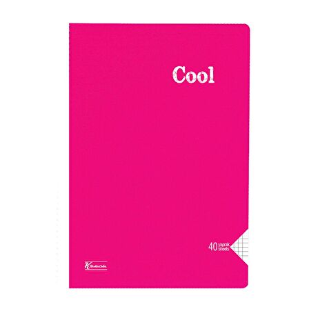 Keskin Color Cool PP Kapak Dikişli Kareli Defter A4 40 Yaprak 321802-99