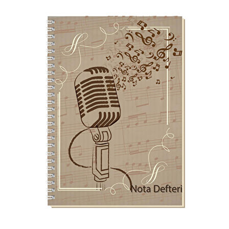 Keskin Color Sert Kapak Spiralli Müzik Defteri A4 80 Yaprak 290360-99