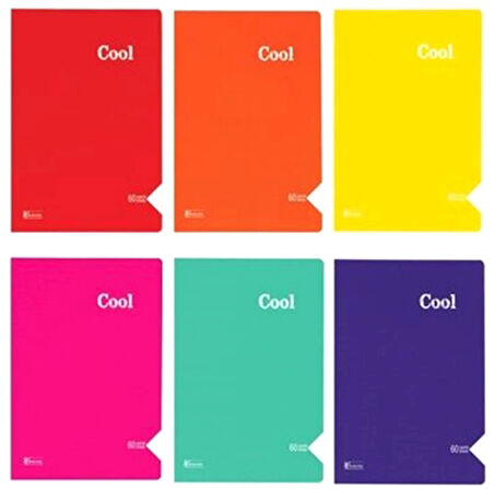 Keskin Color 80 Yaprak Çizgili A4 Defter Pp Kapak Karışık - 4 adet