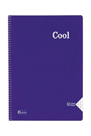 Keskin Color Cool Defter Kareli Spiralli Pp Kapak A4 40 Yaprak