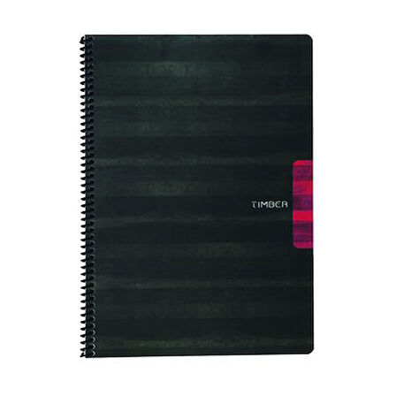 Keskin Color Timber A4 80yp Spiralli Plastik Kapak Not Defteri Çizgili - 1 Adet / D2