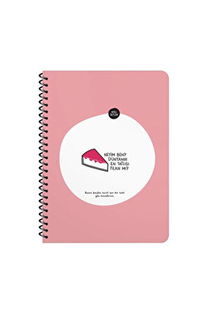 16.5x22.5 Çizgili Defter - Neyim Ben Dünyanın En Tatlısı Filan Mı?
