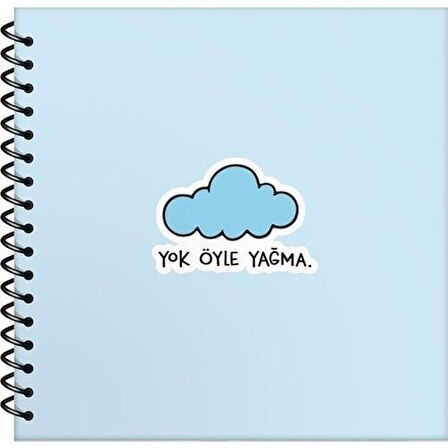 Keskin Color Sticker Defter Spr.Sert Kapak Hisli Şeyler 16x15 50 YP Çizgili