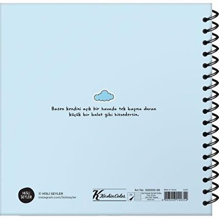 Keskin Color Sticker Defter Spr.Sert Kapak Hisli Şeyler 16x15 50 YP Çizgili