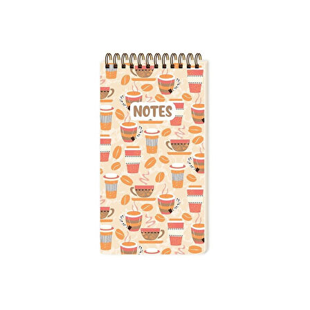Keskin Karton Kapaklı Spiralli To Do List - Coffee 493075-99