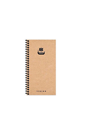 Keskin 10x19 Sert Kapak La Plume Viking 80 Yaprak Spiralli Çizgisiz Defter Gemi 417967-99