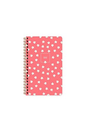 Sert Kapak Düz Spiralli Çiçek Defter Minik Papatya 13x21