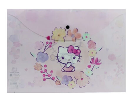 Keskin Color Hello Kitty Çıtçıtlı Dosya A4 - 2 adet Lisanslı Orjinal