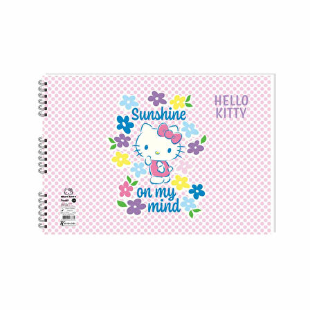 Keskin Color Hello Kitty 25x35cm 15yp Spiralli Resim Defteri / 300215-08