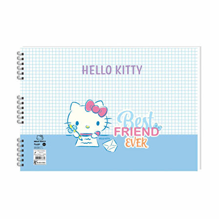 Keskin Color Hello Kitty 25x35cm 15yp Spiralli Resim Defteri / 300215-08