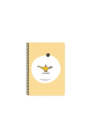 Keskin Hisli Şeyler A4 Çizgili Spiralli Stickerli Defter Hallederiz 80Yp