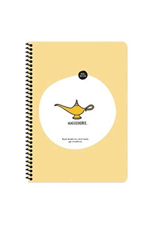 Hisli Şeyler 16,5*22,5 80Yp.Kar.Stickerli Defter - Hallederiz