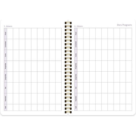 Keskin Color 17x24 cm Spiralli Akademik Ajanda - Dama