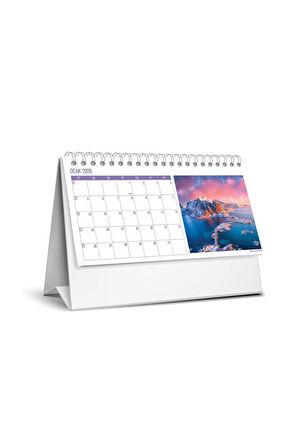 2026 Gemici Takvimi ve Karton Üçgen Masa Takvim-Manzaralar