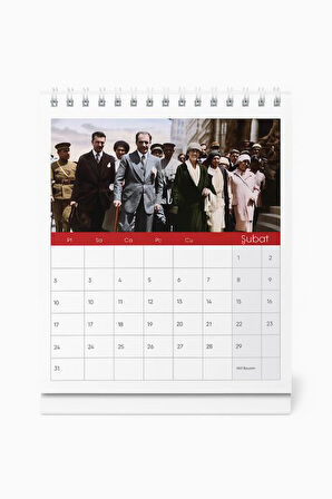 Keskin Color 600136 Masa Takvimi Kare Atatürk 2026