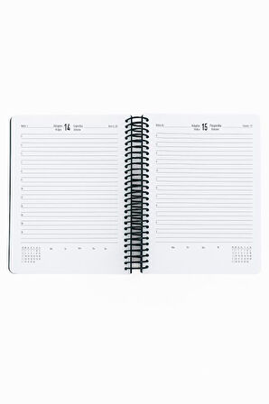 Keskin Color 2026 - 17x24 Spiralli Günlük Ajanda - Mavi