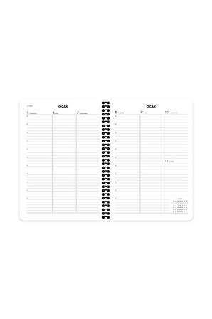 Keskin 2026-17*24 Spiralli Haftalık Ajanda - Mavi