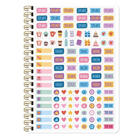 Keskin Spiralli Haftalık 2026 Ajanda A5 Lirik