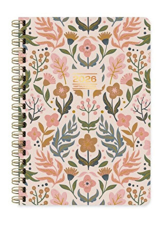 Keskin 2026-A5 Spr.Sert Kp.Haftalık Ajanda - Bahçe