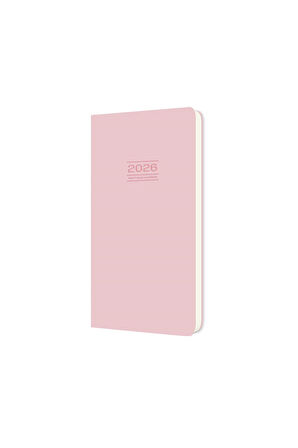 Keskin 2026- 8*16 Ciltli Haftalık Cep Ajandası - Pembe