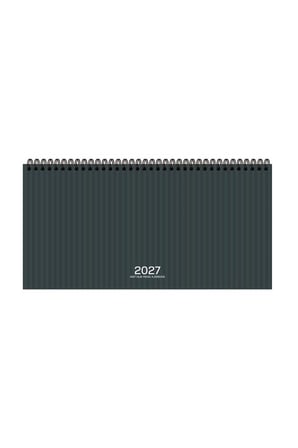 Keskin Color 2027 Haftalık Spiralli Masa Ajandası (16x33,5) Cm AJ-66 Çizgili