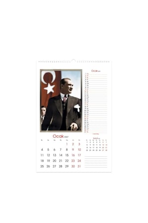 Keskin 2027-31*43 12 Yp.Spr.Duvar Takvimi-ATATÜRK