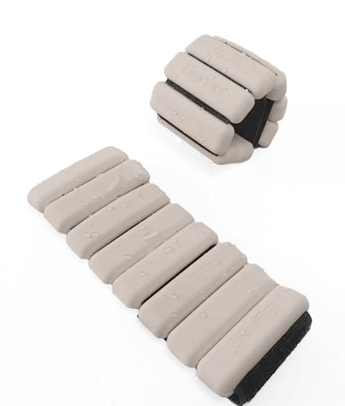 Gymo Pro Series Ayarlanabilir Silikon Bilek Ağırlığı 2x500gr Bej
