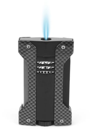 Conquistador Tek Torch Pürmüz Karbon Siyah Defi Extreme Dizayn Metal Puro Çakmağı CNQ-023