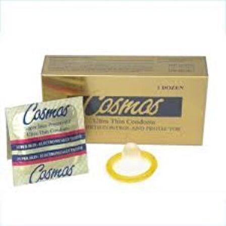 COSMOS ULTRA İNCE PREZERVATİF 12Lİ 1 PAKET