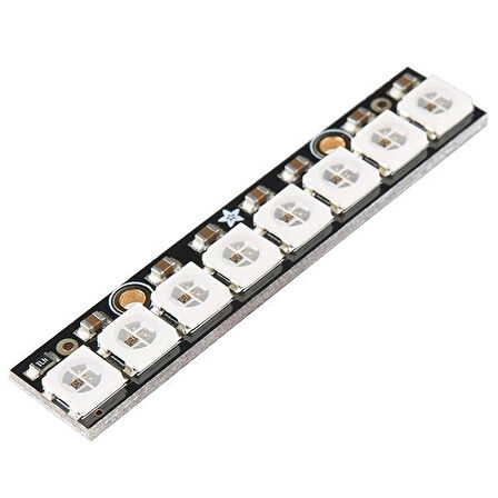 Neopixel 8 Rgb Led - Neopixel Stick - 8'li Ws2812 5050 Rgb Led