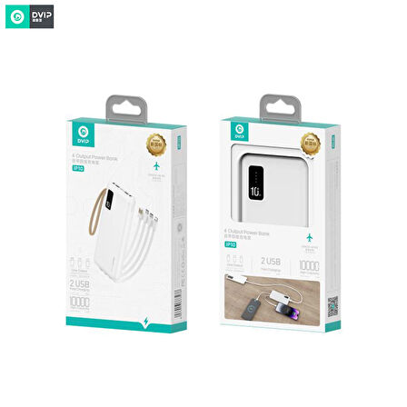 Global İP10 10000 mAh Hızlı Şarj Powerbank