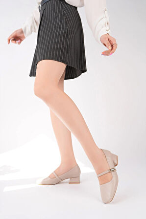 Yanı Tokalı Mary Jane Kadın Topuklu Ayakkabı MNY15