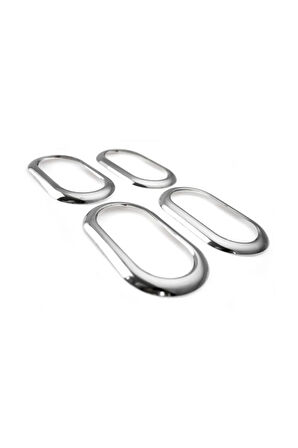 Dacia Duster Krom Iç Kapı Kolu Çerçeve 4 Parça 2010-2018 Paslanmaz Çelik