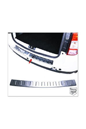 Dacia Duster Krom Arka Tampon Üzeri Koruma 2010-2018 Arası Paslanmaz Çelik