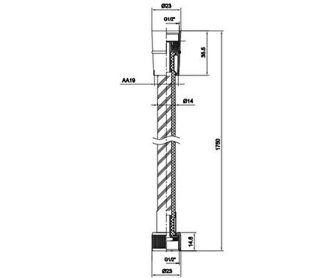 Ar PVC Duş Spirali (175 cm PVC Hortum) 102141019-BM
